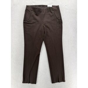 Chico's So Slimming Juliet Trim Pants Womens 2.5 Brown Ponte Slim Leg Stretch